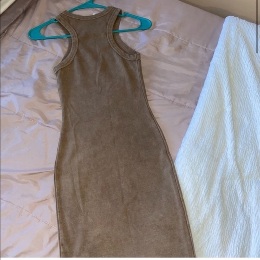 Brown body con dress - Picture 3 of 4